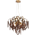 Люстра подвесная с переплетенными металлическими лентами и цепочками Atlantis Chain варинант исполнения - 2 | Loft Concept в Казани