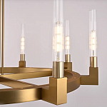 Люстра CANELLE Round Chandelier 8 Modern Brass варинант исполнения - 1 | Loft Concept в Казани