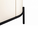 ТВ-тумба белая с чёрной столешницей с 2-мя дверками и ящиком San Marco варинант исполнения - 6 | Loft Concept в Казани