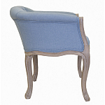 Кресло низкое в стиле прованс Louis French Armchair light blue flax варинант исполнения - 1 | Loft Concept в Казани