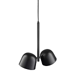 Подвесной светильник черный с 2-мя плафонами Pendant lamp Black варинант исполнения - 3 | Loft Concept в Казани