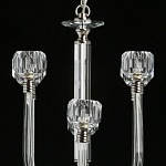 Люстра с 8-ю лампами и гранеными стеклянными плафонами Prism Gala варинант исполнения - 9 | Loft Concept в Казани