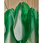 Люстра из стеклянных зеленых лепестков Petalled Illuminator варинант исполнения - 7 | Loft Concept в Казани