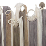 Настенный декор с бахромой белого и бежевого цвета Abstraction I варинант исполнения - 1 | Loft Concept в Казани