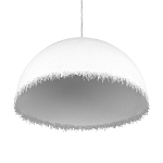 Подвесной светильник в форме купола белого цвета с ажурной бахромой Tactile Line варинант исполнения - 6 | Loft Concept в Казани
