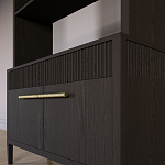 Стеллаж Primo с ящиками Темный орех варинант исполнения - 4 | Loft Concept в Казани