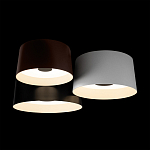 Потолочный светильник с 3-мя цилиндрическими абажурами черного белого и коричневого цвета Urban Dome варинант исполнения - 4 | Loft Concept в Казани