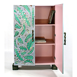 Премиальный Шкаф Defoliation двухстворчатый роспись зеленые листья  варинант исполнения - 3 | Loft Concept в Казани