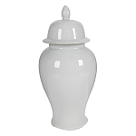 Ваза белая с крышкой однотонная Chinoiserie Ceramics варинант исполнения - 8 | Loft Concept в Казани