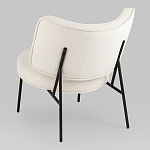 Мини-кресло District Lounge букле белый варинант исполнения - 3 | Loft Concept в Казани