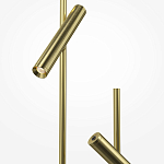 Напольный торшер светодионый золотой Lumen Duo варинант исполнения - 3 | Loft Concept в Казани