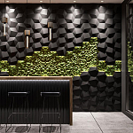 Гипсовая 3D панель с принтографией PM-30 варинант исполнения - 1 | Loft Concept в Казани