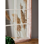 Зеркало-окно настенное в венецианском стиле с деревянной рамой бежевого цвета Venetian Smooth варинант исполнения - 6 | Loft Concept в Казани