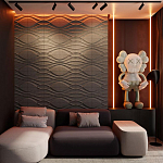 Гипсовая 3D панель с принтографией PM-04 варинант исполнения - 1 | Loft Concept в Казани