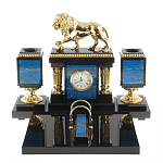 Настольный письменный набор из лазурита с декором в виде льва Golden Lion варинант исполнения - 1 | Loft Concept в Казани
