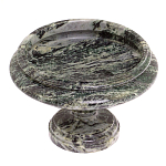 Фруктовница средняя из натурального камня Змеевик Шабровский Natural Stone Fruit Bowls варинант исполнения - 2 | Loft Concept в Казани