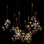 Подвесной светильник Crystal Cascade Gold варинант исполнения - 1 | Loft Concept в Казани