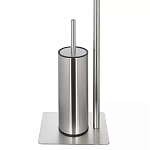 Держатель для туалетной бумаги с ершиком Chrome Bathroom Accessory варинант исполнения - 4 | Loft Concept в Казани