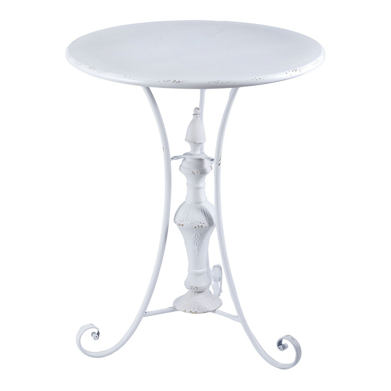 Столик белый кованный в прованском стиле Vaucluse Белый в Казани | Loft Concept 