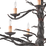 Люстра черная в виде ствола дерева Branched Tree варинант исполнения - 1 | Loft Concept в Казани