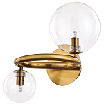 Бра с 2-мя стеклянными сферическими  плафонами Arco Wall Lamp варинант исполнения - 1 | Loft Concept в Казани