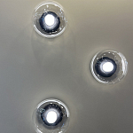 Бра с куполообразным плафоном и черным металлическим основанием Flos Wireline Lighting варинант исполнения - 1 | Loft Concept в Казани