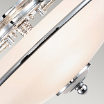 Потолочный светильник со стеклянным плафоном на изогнутых кронштейнах Quoizel  варинант исполнения - 9 | Loft Concept в Казани