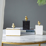 Мраморная шкатулка с бюстом из металла KELLY WEARSTLER варинант исполнения - 9 | Loft Concept в Казани