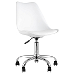 Офисный стул на металлическом основании EGGERY White пластик варинант исполнения - 1 | Loft Concept в Казани