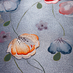 Обои ручная роспись Falling Flowers Standard colourway on Flash metallic silk варинант исполнения - 2 | Loft Concept в Казани