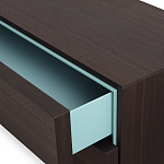 Дизайнерский комод коричневый с 2-мя ящиками и дверцами Pandora варинант исполнения - 2 | Loft Concept в Казани