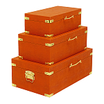 Комплект оранжевых чемоданов Golden Twigs варинант исполнения - 2 | Loft Concept в Казани