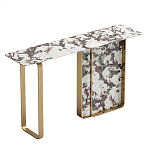 Консоль с прямоугольной мраморной столешницей Vivian Console варинант исполнения - 1 | Loft Concept в Казани