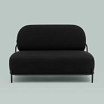 Двухместный диван черного цвета COLOR BLOCK варинант исполнения - 3 | Loft Concept в Казани