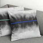 Чехол на подушку хлопковый Blake Boundaries Blue варинант исполнения - 4 | Loft Concept в Казани
