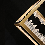 Настольная лампа прямоугольная с декоративными элементами в виде кристаллов Smooth Shine варинант исполнения - 4 | Loft Concept в Казани