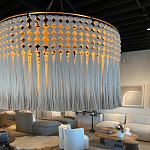 Люстра серая плетеная с кисточками Boho Tassel Chandelier варинант исполнения - 2 | Loft Concept в Казани