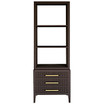 Этажерка Primo с ящиками шпон Темный орех варинант исполнения - 1 | Loft Concept в Казани