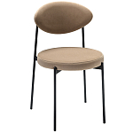 Стул металлический с мягкой спинкой и сиденьем из велюра Alfie Chair варинант исполнения - 4 | Loft Concept в Казани