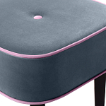 Квадратный мягкий пуф на черных ножках Winton Pouf Square варинант исполнения - 24 | Loft Concept в Казани