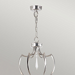 Люстра цвета никель с 6-ю лампами и стеклянными подвесками Elstead Lighting варинант исполнения - 4 | Loft Concept в Казани