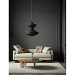 Подвесной вязаный черный светильник «Моника» варинант исполнения - 3 | Loft Concept в Казани