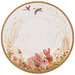 Чайная пара из фарфора с изображением собаки и зайцев 300 мл Hunting Porcelain Collection 2 варинант исполнения - 3 | Loft Concept в Казани
