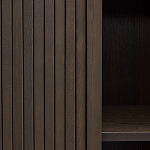 Буфет тёмно-коричневого цвета из ясеневого шпона с 2-мя раздвижными дверями Toinette варинант исполнения - 3 | Loft Concept в Казани