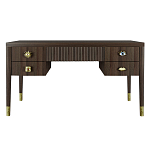 Письменный стол с 4-мя ящиками Elsa Dreams Walnut варинант исполнения - 6 | Loft Concept в Казани