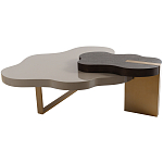 Кофейный стол со столешницей волнистой формы Gale Curved Coffee Table варинант исполнения - 3 | Loft Concept в Казани