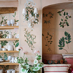 Обои ручная роспись Botanical Studies Cutter colourway варинант исполнения - 3 | Loft Concept в Казани