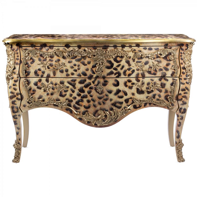 Комод стиль рококо Ref 573 Commode L. XV Leopard  в Казани | Loft Concept 