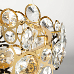 Люстра подвесная из золотых колец 57 см Golden Circles варинант исполнения - 8 | Loft Concept в Казани