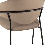 Коричневый стул с обивкой из искусственной замши Alexis варинант исполнения - 7 | Loft Concept в Казани